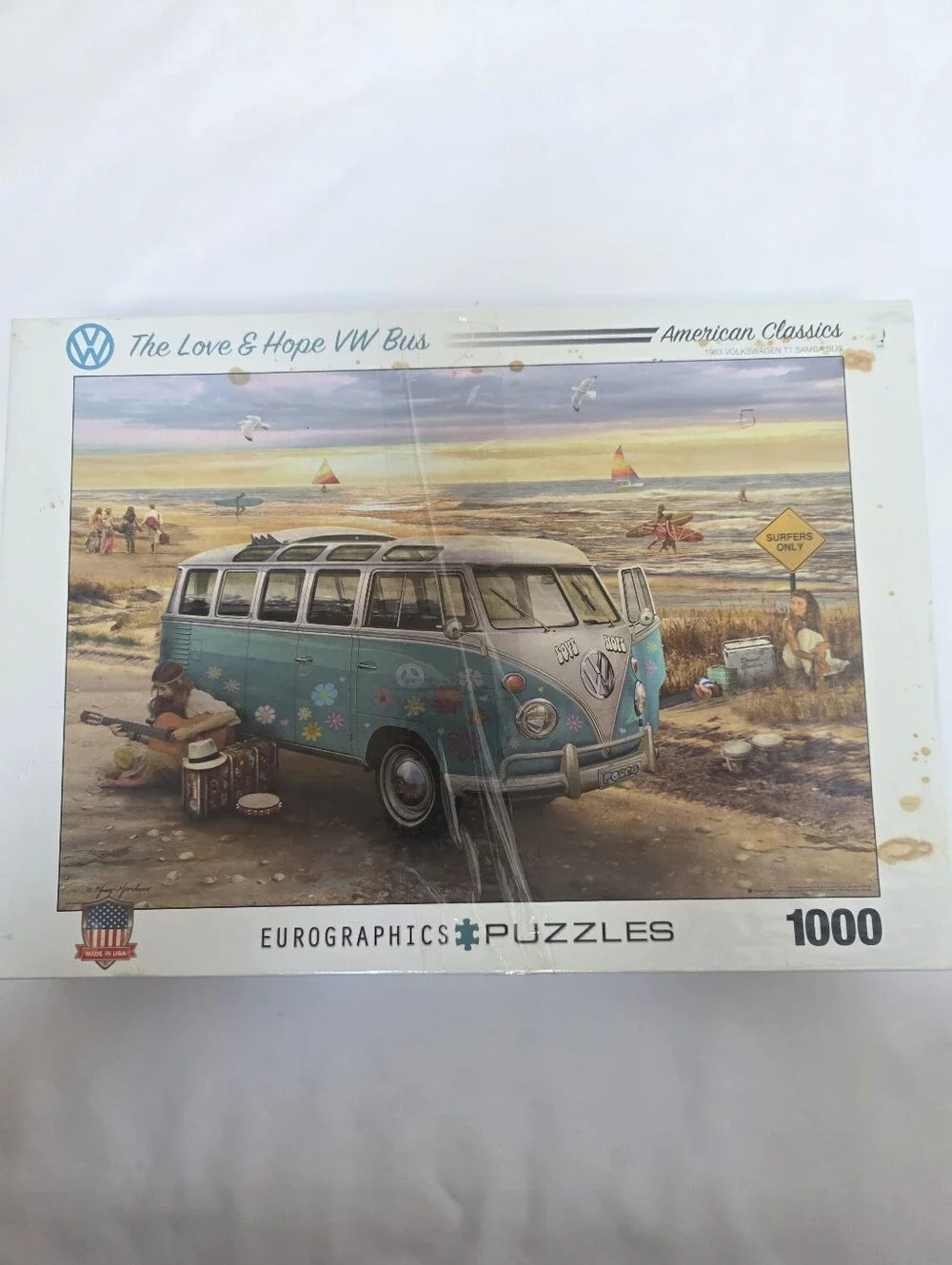 Eurographics Love & Hope VW Bus Puzzle 1000 Piece Volkswagen